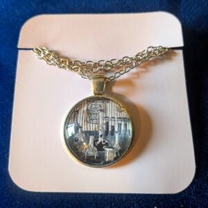Alchemist lab cabochon necklace